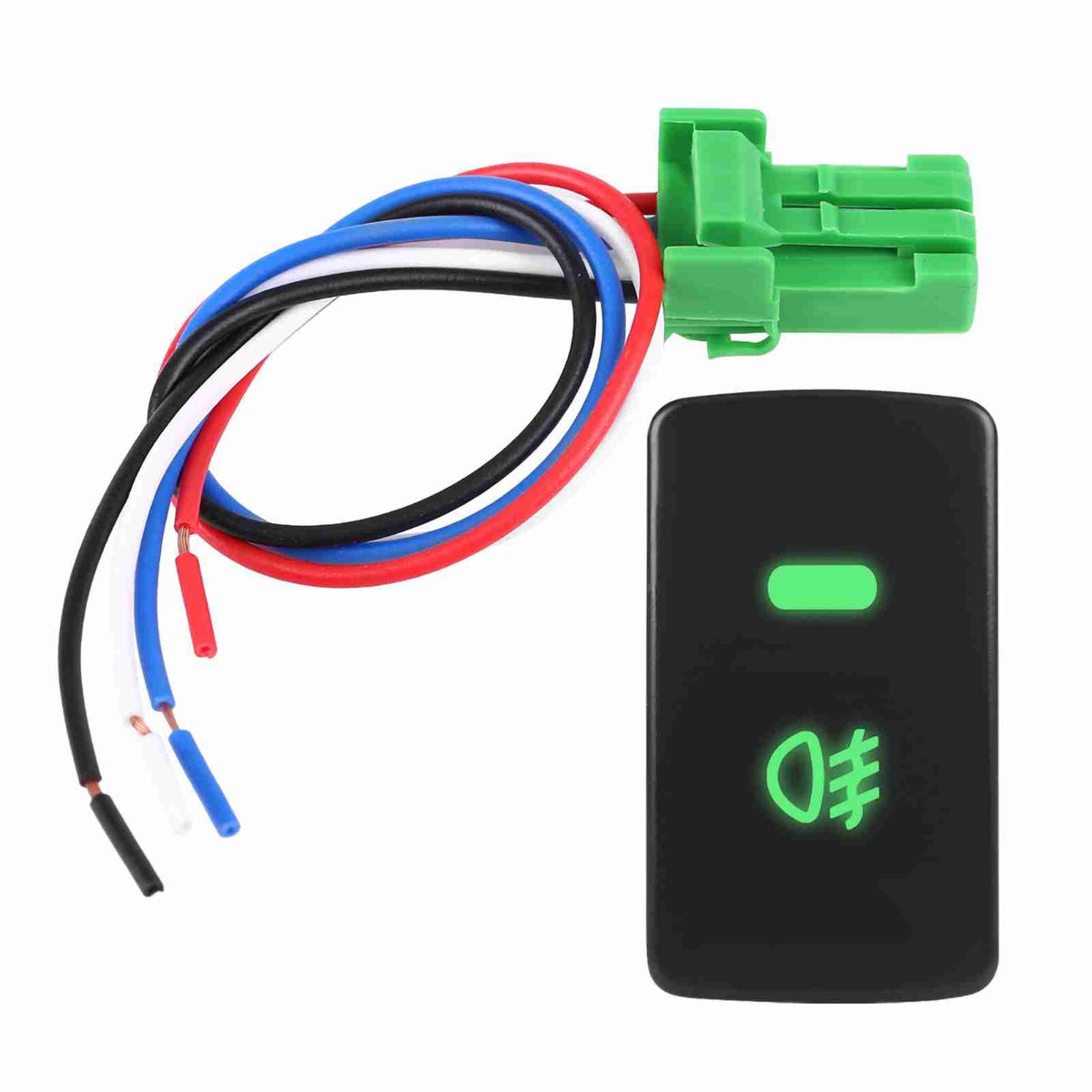 Fog Light Switch,5 Pin Black Plastic Car Push Button Fog Light Switch For Crv