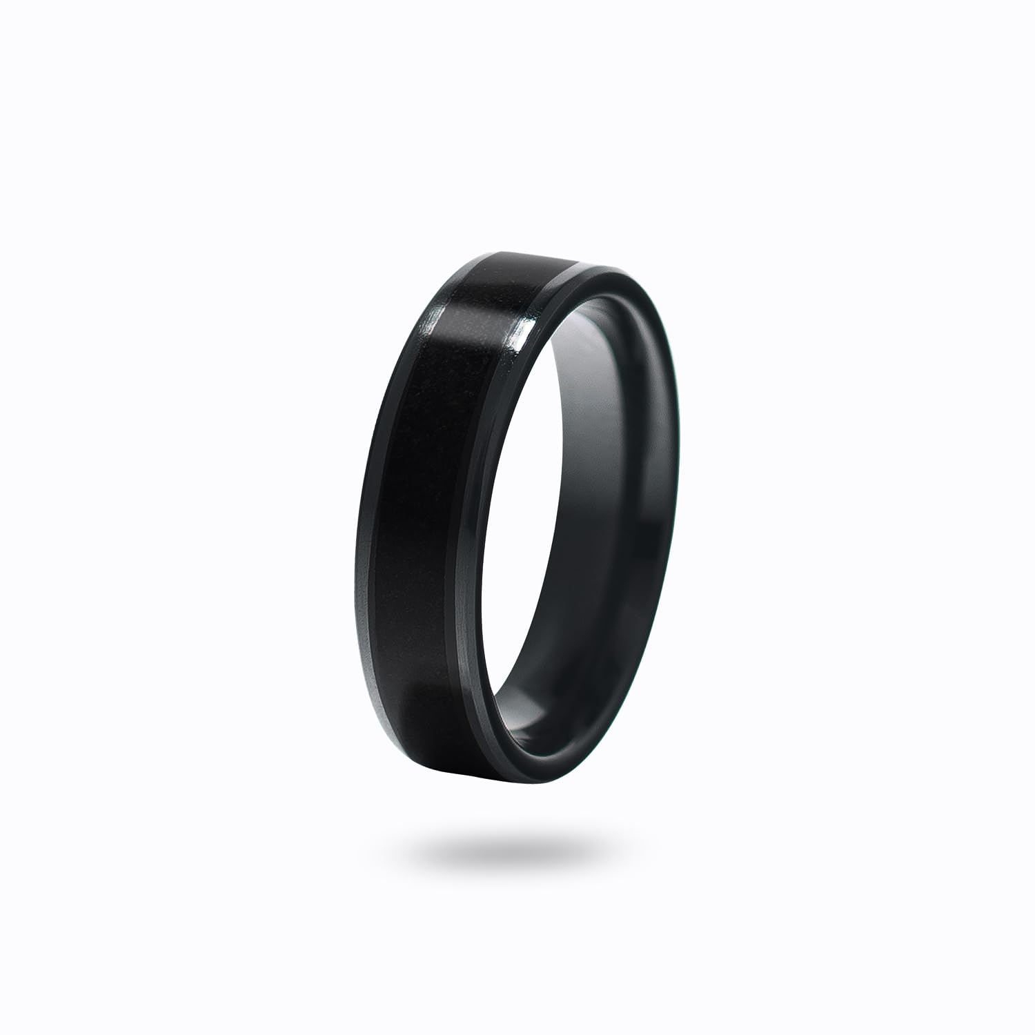 CNICK Tesla Smart Ring Accessories: Ceramic Ring for Model 3/Y/X/S and Cybertruck to Replace Key Card Key fob. (14, Black)