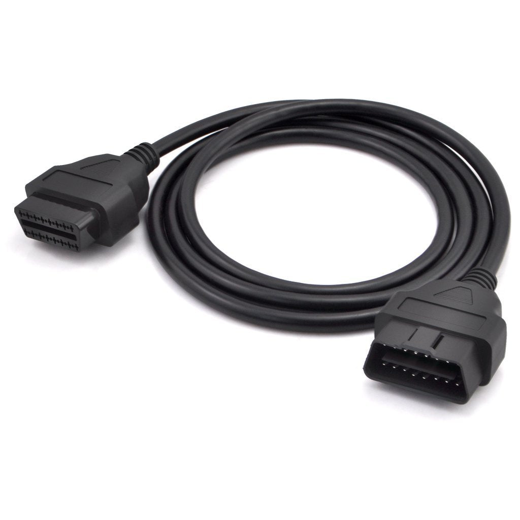 Ikkegol 5Ft 150Cm 1.5M Obd-Ii Obd2 16 Pin Auto Car Male To Female Extension Cable Diagnostic Extender Cord Adapter