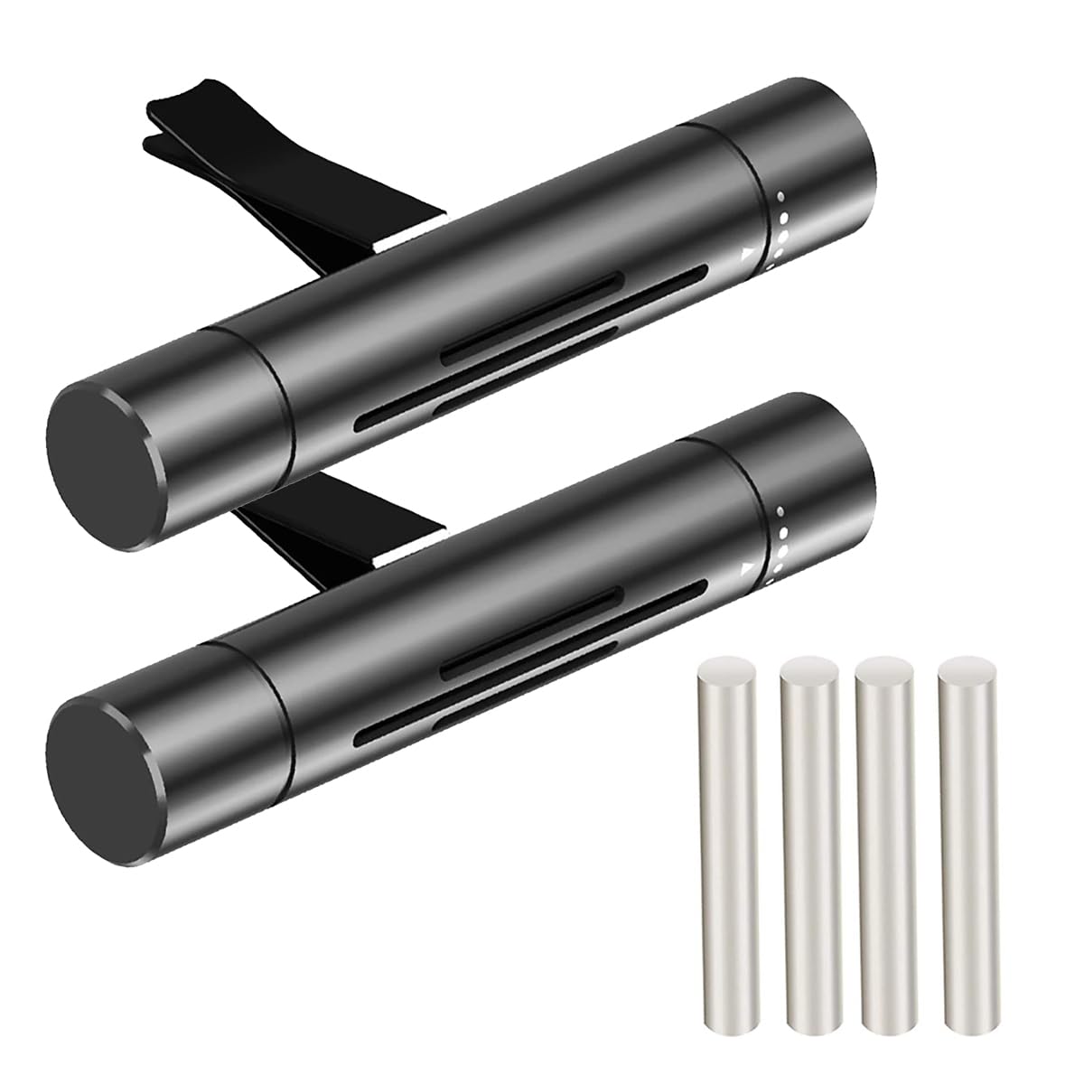 Car Air Freshener Car Diffuser Perfume Solid Air Purifier with 4 blank sponge sticks DIY your favorite perfume, car essential oi