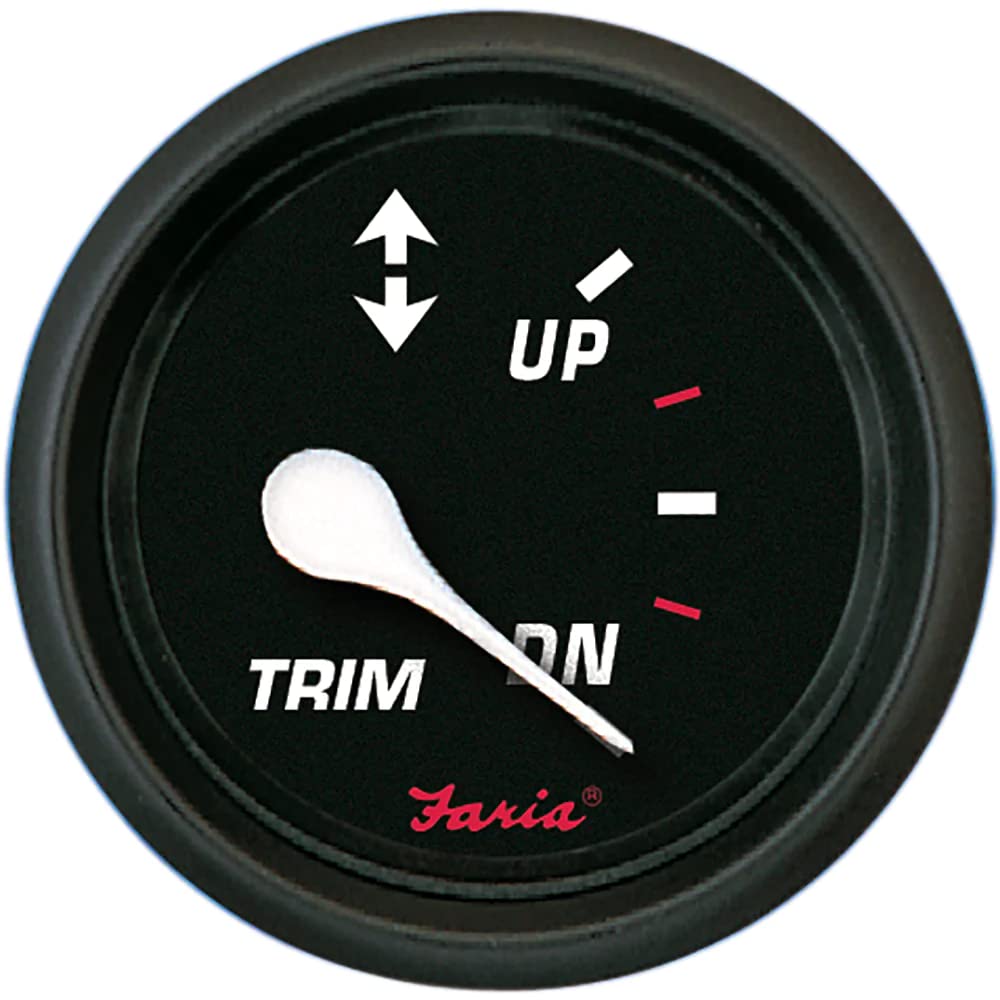 Faria 14607 Pro Trim Gauge Mercury/Mariner/Volvo/Yamaha - Red, 2''