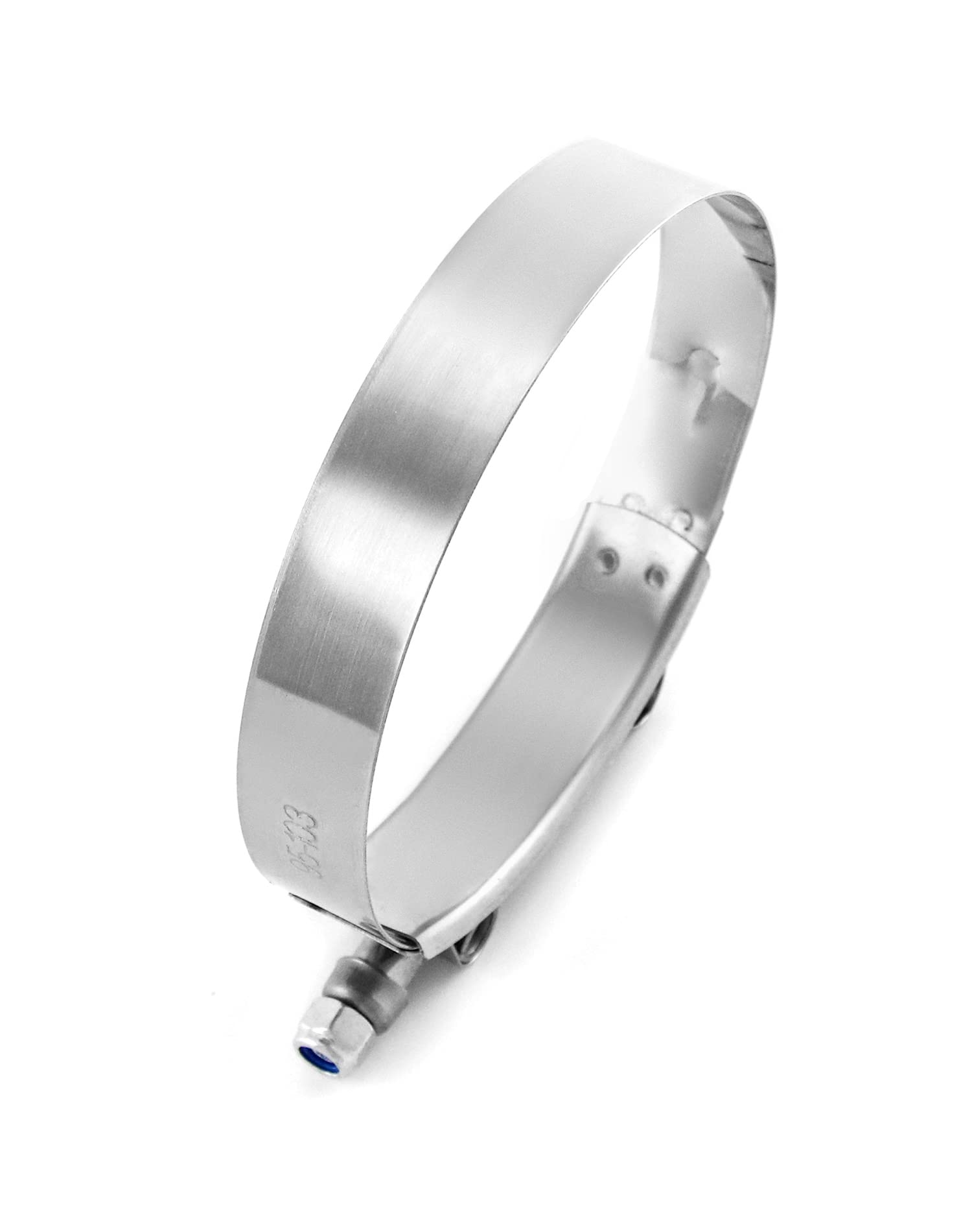 Qwork 3.5'' T-Bolt Hose Clamp Stainless Steel, Working Range 95Mm - 103Mm For 3.5'' Hose Id, Turbo Intake Intercooler Clamp, 4 P