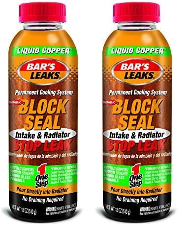 Bar'S Leaks 1109 Block Seal Liquid Copper Intake And Radiator Stop Leak - 18 Oz. (Pack Of 2)