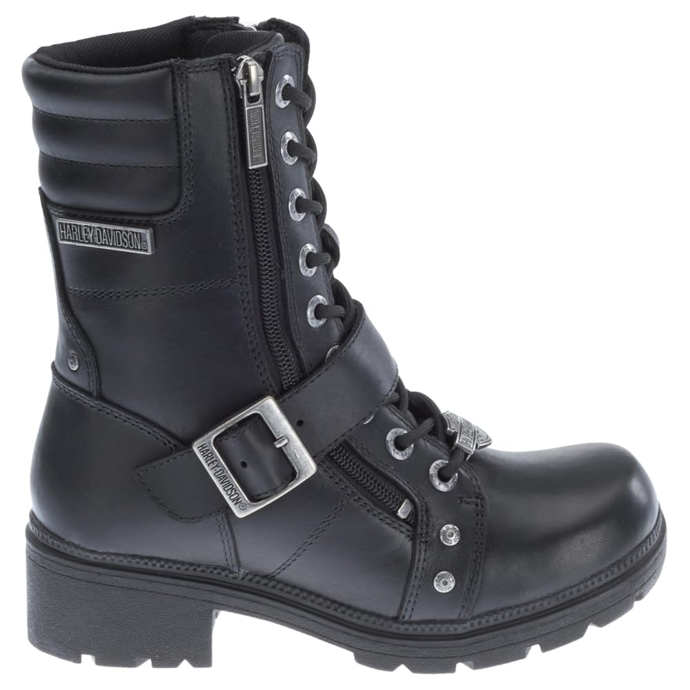 Harley-Davidson Footwear Women'S Talley Ridge Motorcycle Boot, Black, 10 M Us