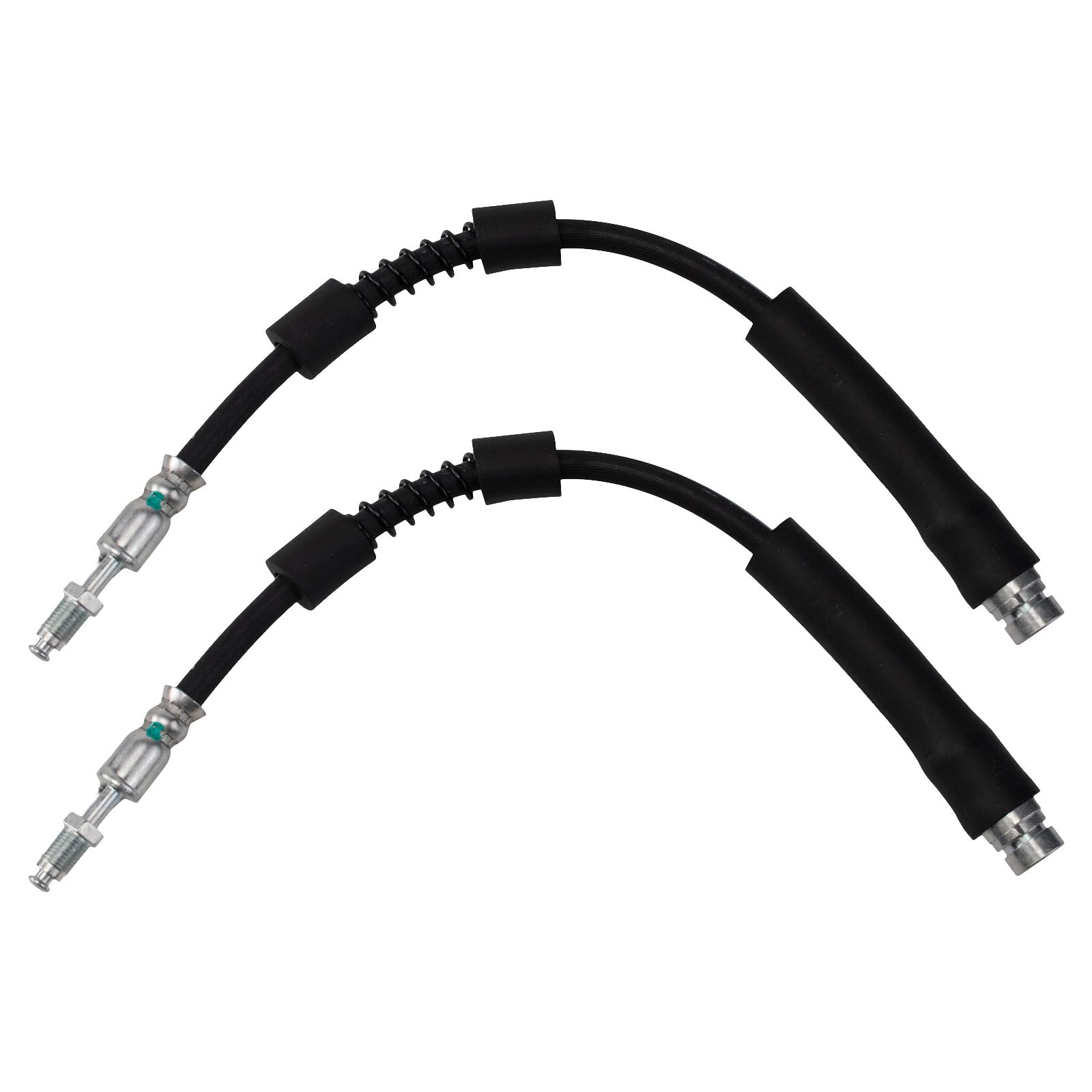 Trq Front Brake Hose Set Compatible With 2010-2013 Ford Transit Connect