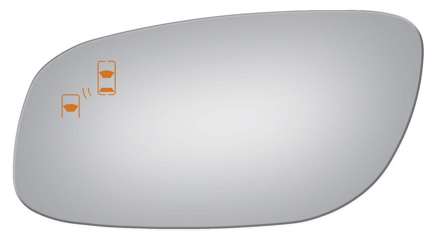 Burco 4311B Driver Side Power Replacement Mirror Glass with Lasered Holes to use with Factory Blind Spot Detector for 2010-2017 FORD TAURUS