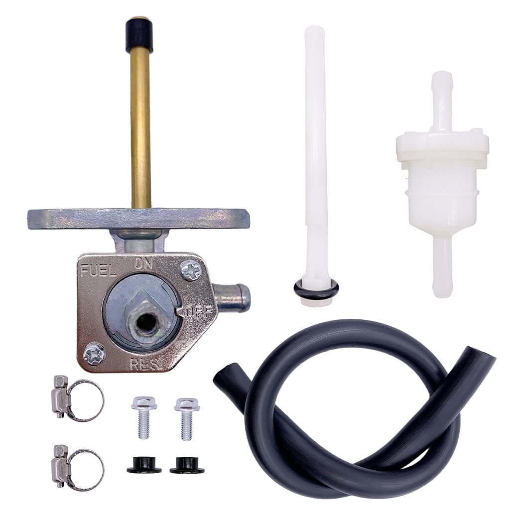 Fuel Valve Switch Petcock Fits For Honda Atv Rancher 350 400 420 450 500 650, For Honda Atv Four Wheeler Fuel / Gas Tank Petcock Valve-On / Off / Reserve Foreman Trx450 Trx500 Trx650 1998-2014