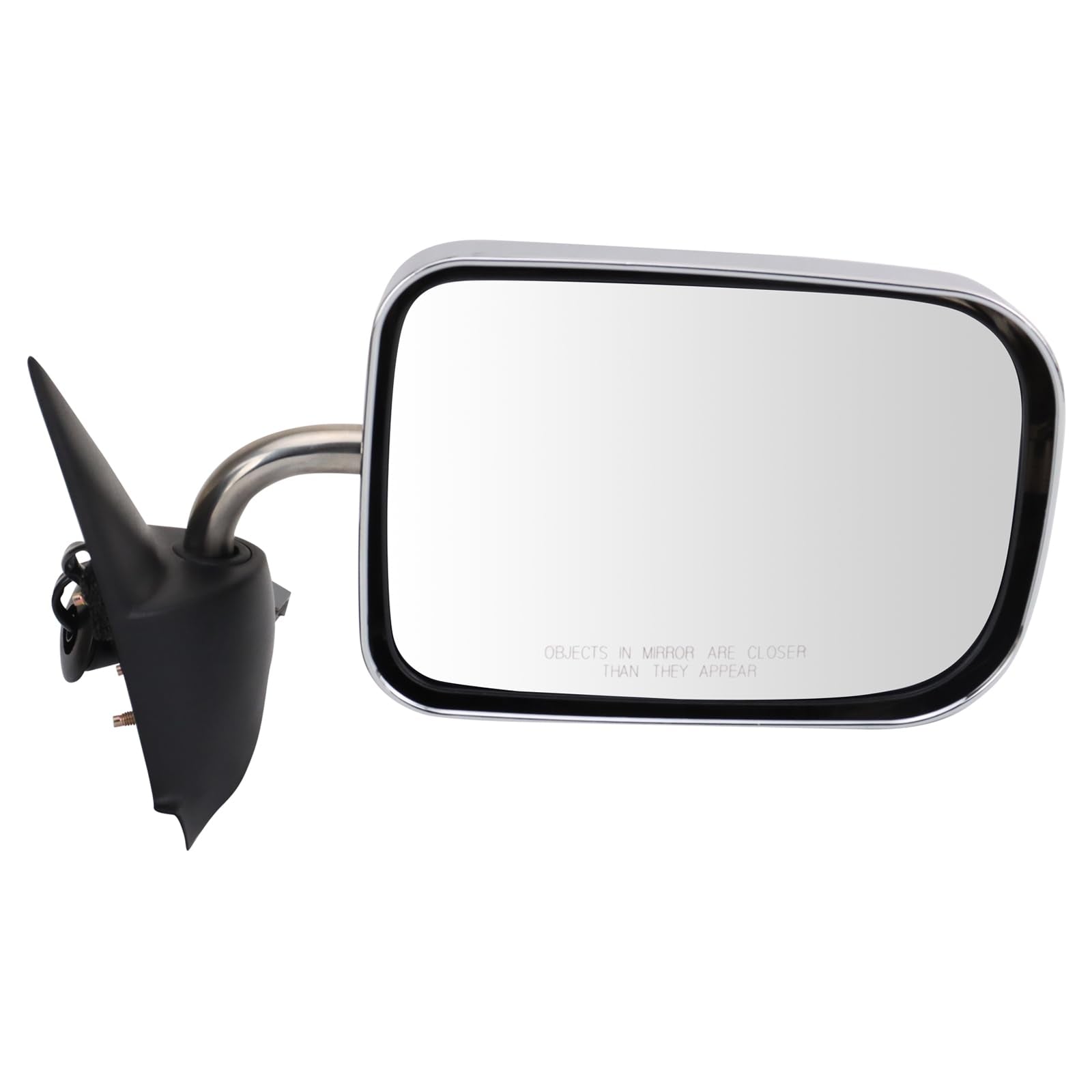 Trq Right Mirror Power With Chrome Cover - Passenger Side - Compatible With 1994-1997 Dodge Ram 1500, 2500, 3500 - Ch1321132