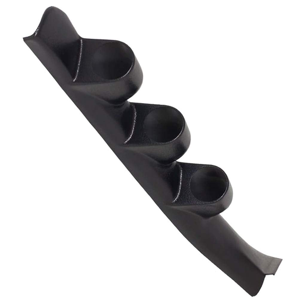 GlowShift Black Triple Pillar Gauge Pod Compatible with GMC Sierra 2500 3500 1988-1994 - ABS Plastic - Mounts (3) 2-1/16'' (52mm