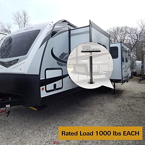 Weize Rv Patio Supports, Support To Toy Hauler Patios, And Flat Bottom Slide-Outs, 1000Lb Capacity Each, Adjustment 22-Inches To 48-Inches