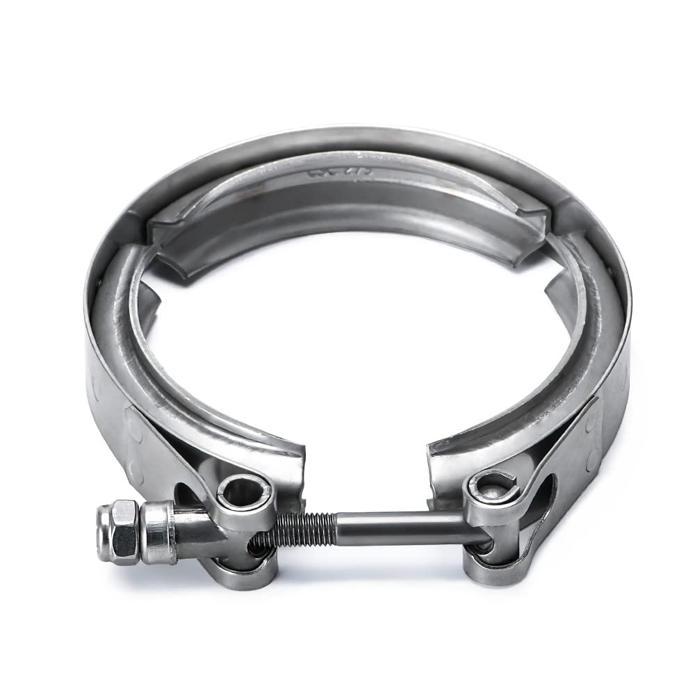 Ptnhz Universal Stainless Steel 2.75'' V Band Clamp For Turbo, Downpipes, Exhaust Systems(2.0''/2.5''/2.75''/3.0''/3.25''/3.5''/
