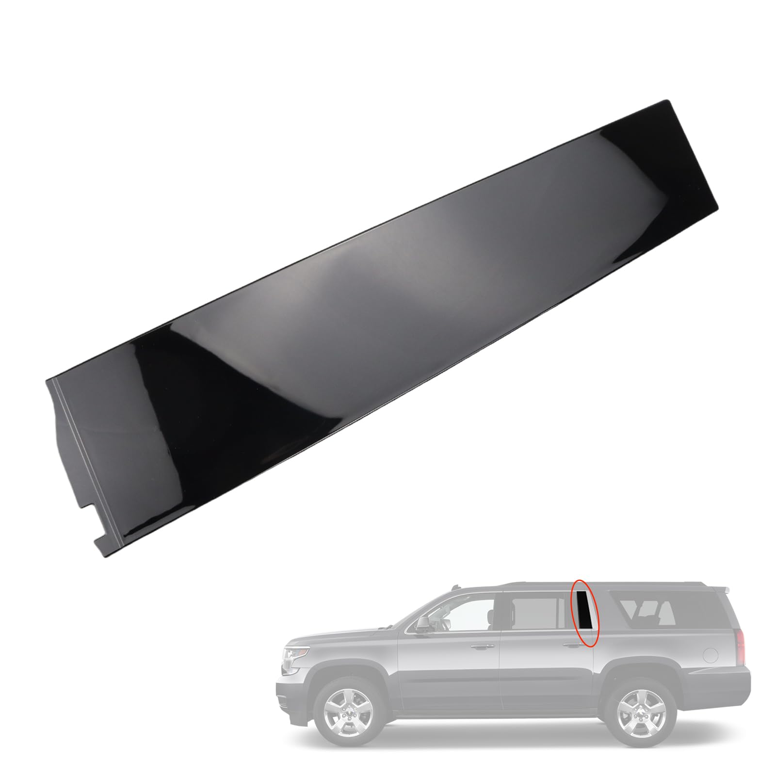 926-247 Rear Driver Side Rearward Door Applique Compatible with Cadillac Escalade ESV Fit for Chevrolet Suburban 3500 HD GMC Yuk