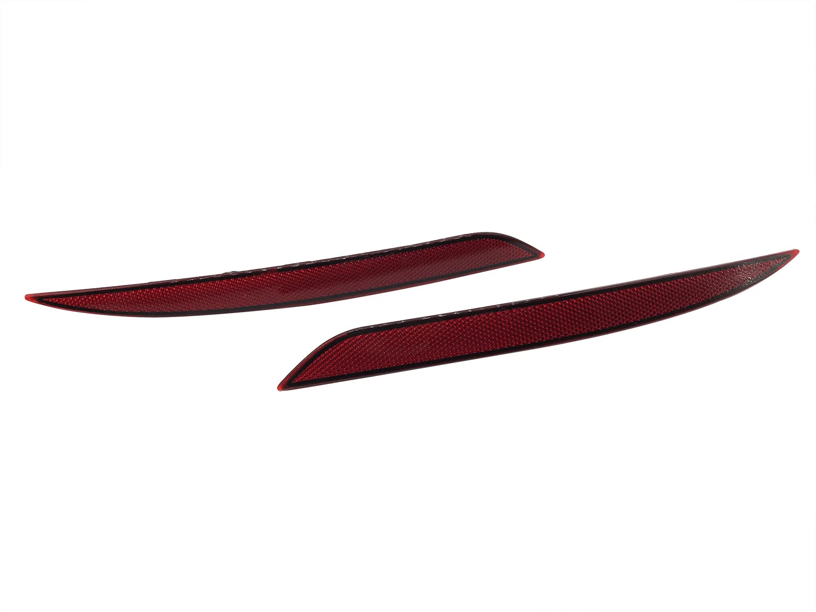 Replacement Tesla Model Y Reflector Rear Bumper Red Marker Lights Lens Trim 2020-2021 (Left & Right) (Tesla Model Y 2020 2021)