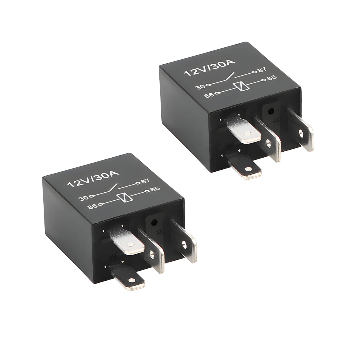 Blau Grun 4 Pin 12V 30A Multi-Purpose Automotive Relay - Heavy Duty Standard Relay For Car Motor, Universal Replacement Accessor