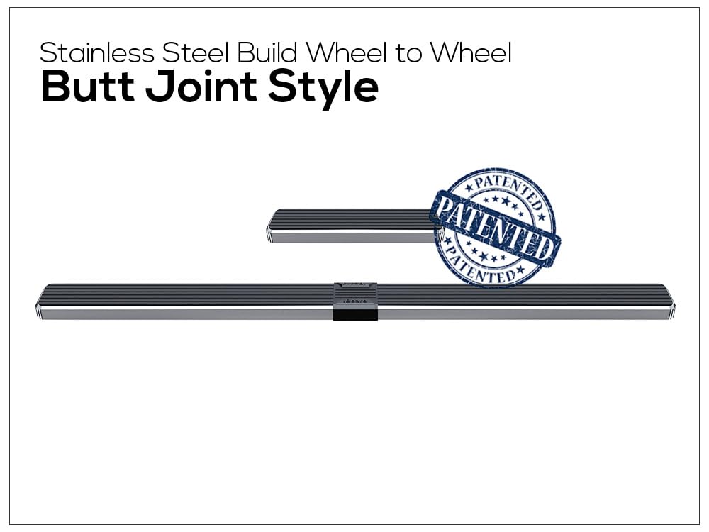 APS Running Boards 5 inches Silver Compatible with Ford Transit 2015-2025 Full Size Van 3-Door (Exclude 2022-2025 E-Transit) 304