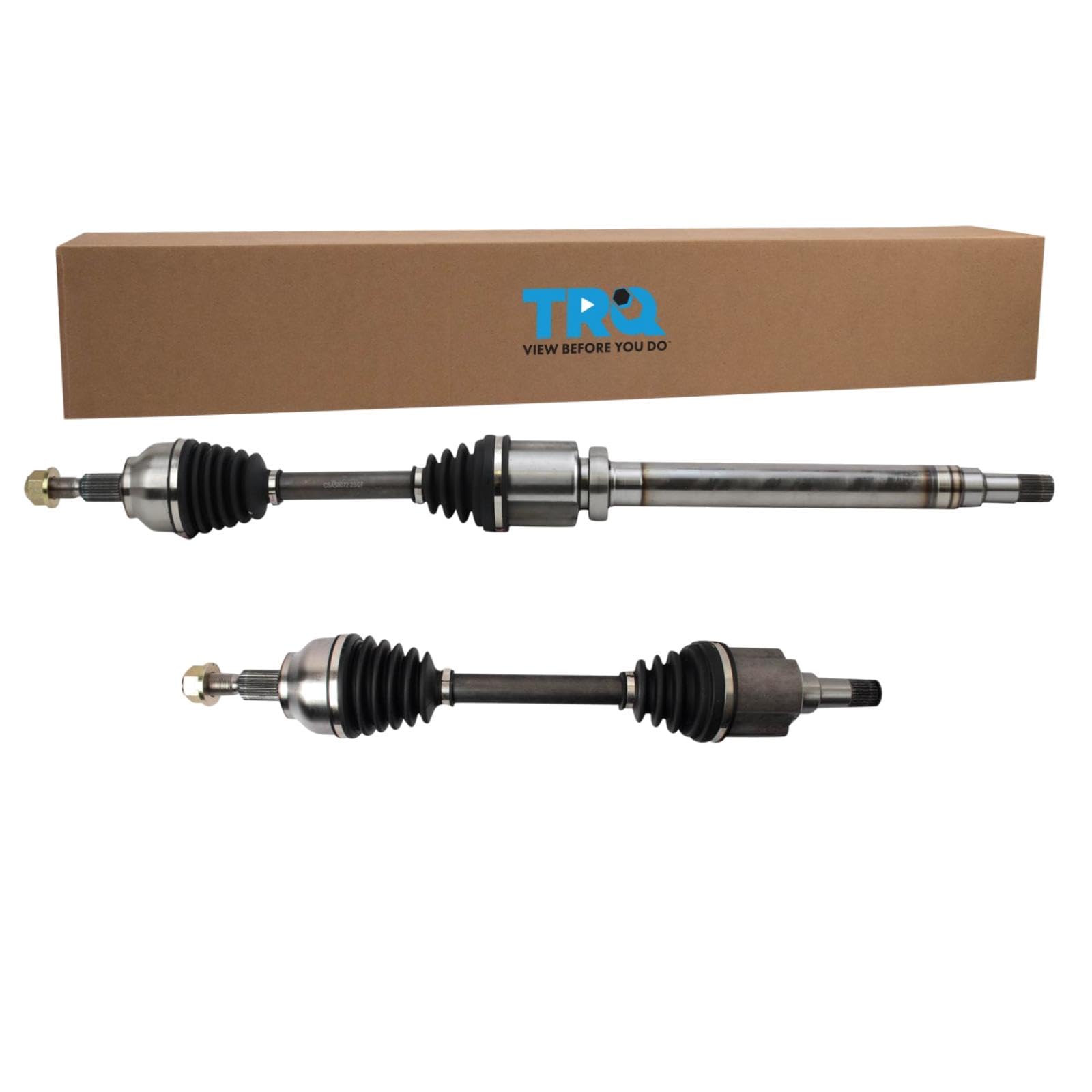 Trq Front Cv Axle Shaft Assembly Set Compatible With 2013-2018 Ford Focus