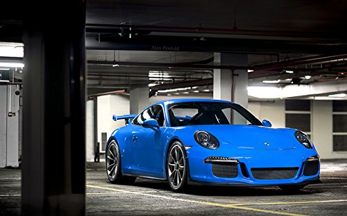 Vvivid+ Smurf Blue Gloss Vinyl Car Wrap Film 1 Foot X 5 Feet Roll Diy Easy To Install No-Mess Decal