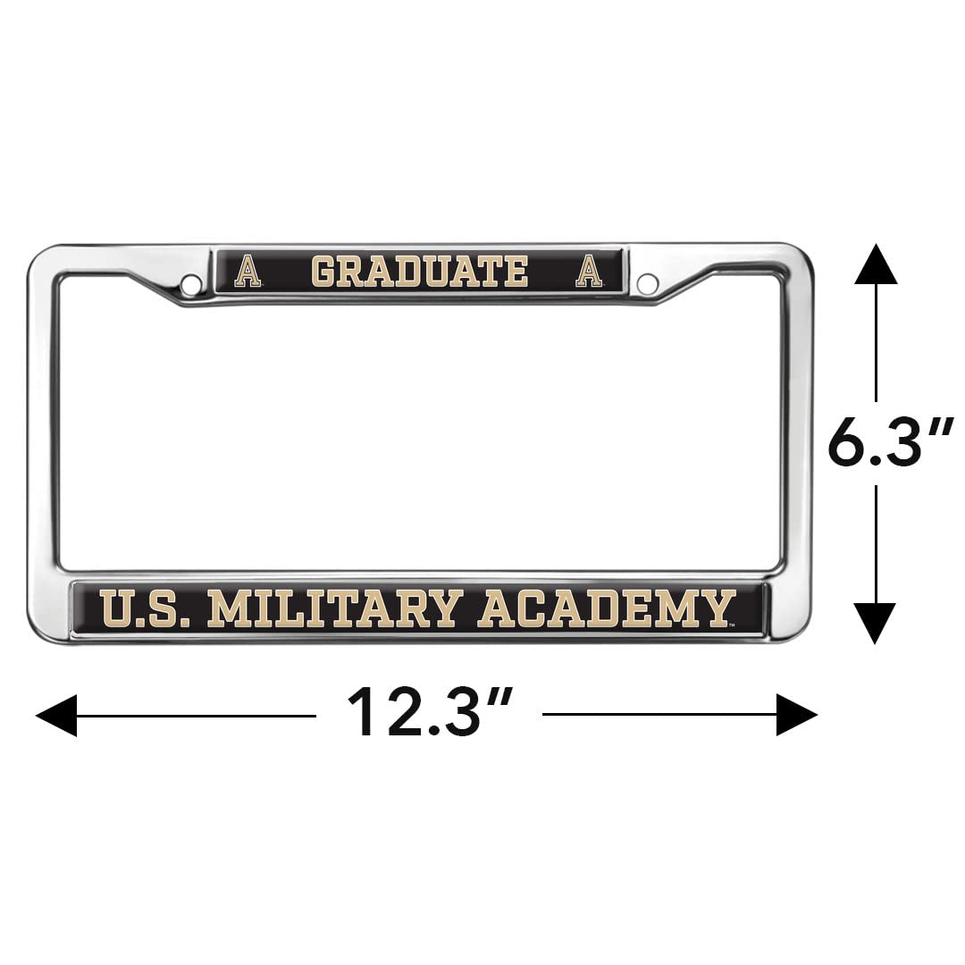 GRAPHICS & MORE Metal License Plate Frame - US Military Academy Alumni Logo - Full Size, One Size, US Military Academy Color
