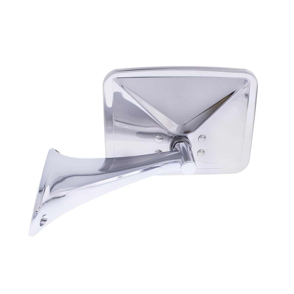 United Pacific 110749 Stainless Steel Exterior Mirror Set w/LED Turn Signal for 1970-72 Chevy/GMC Trucks, Hidden LED Turn Signal - Set of 2