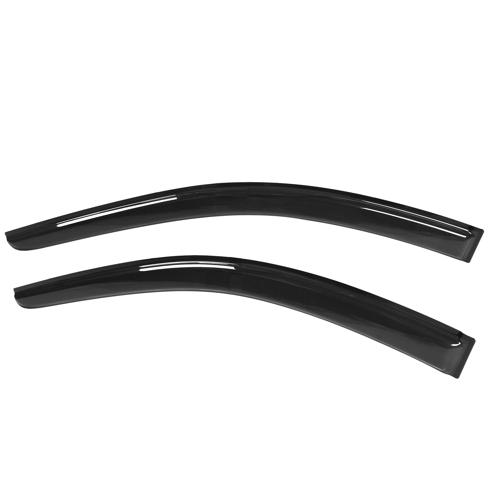 Window Visors Compatible with 2003-2007 Honda Accord, Acrylic Smoke Tinted/Semi-Transparent Sun Rain Guard Wind Vent Air Deflect