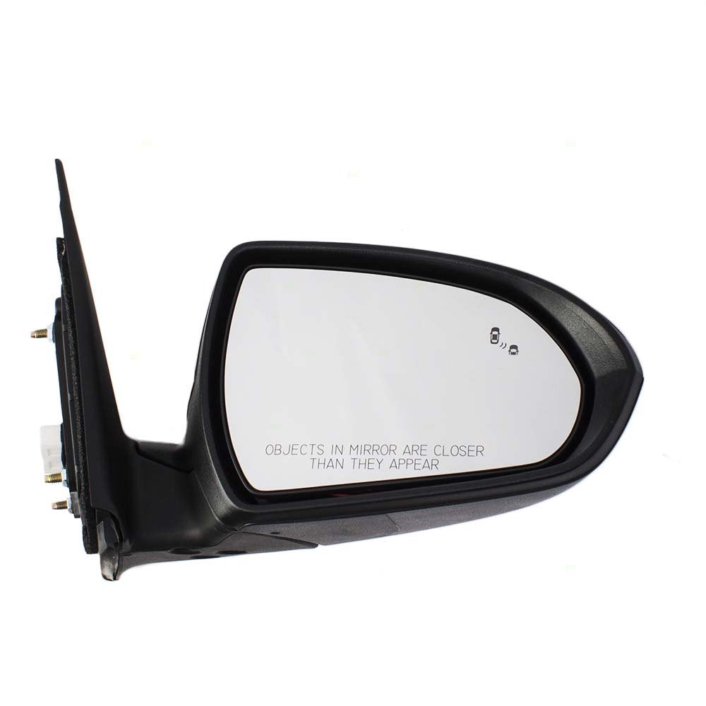 Brock Replacement Passengers Power Side View Mirror Heated w/Signal & Blind Spot Detection Compatible with 17-18 Elantra Sedan HY1320227 HY1320227