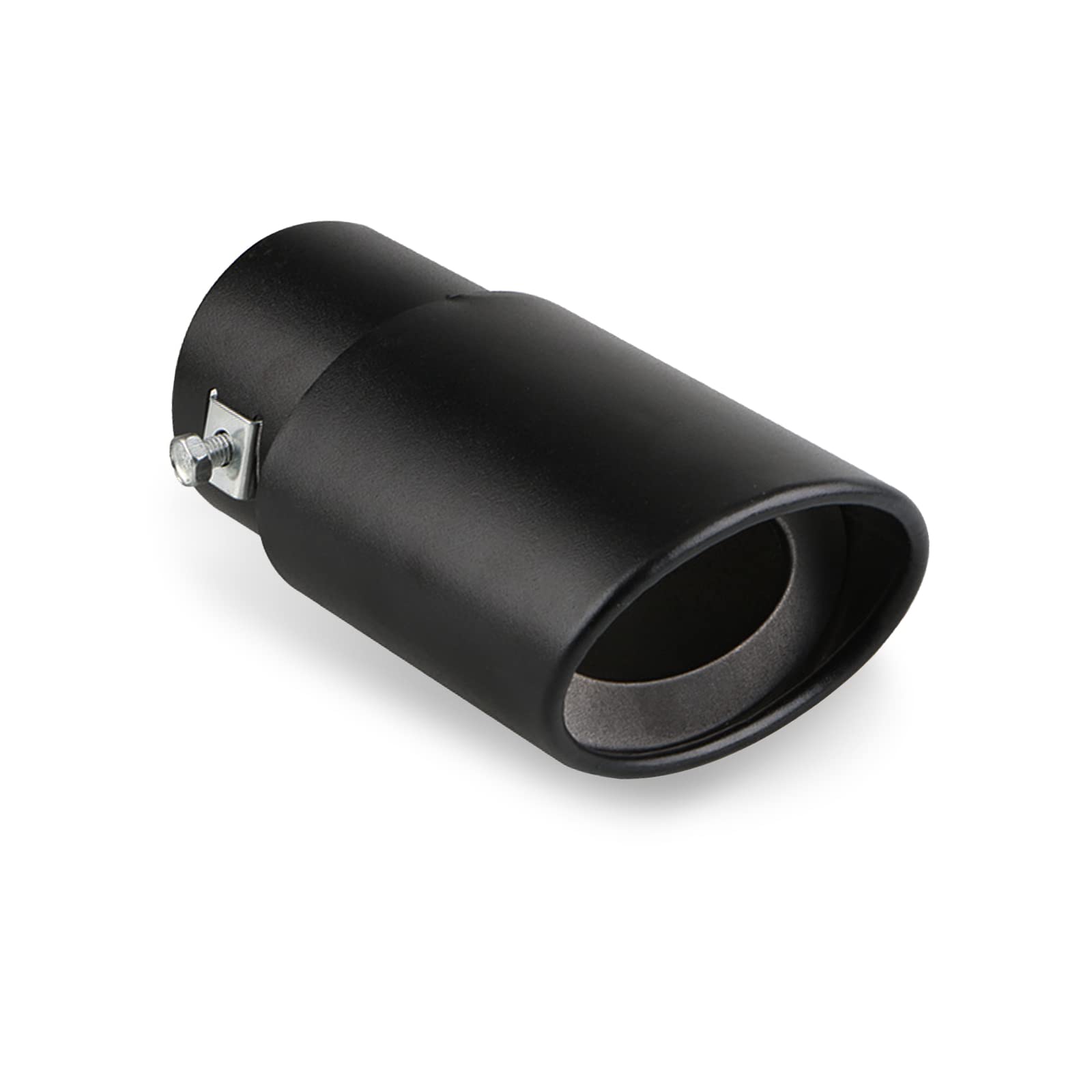 Miytsya 1 PC Car Exhaust Tip, 2.48 Inlet 3.34 Outlet 5.5 Overall Length Stainless Steel Exhaust Tips, Universal Chrome Pol