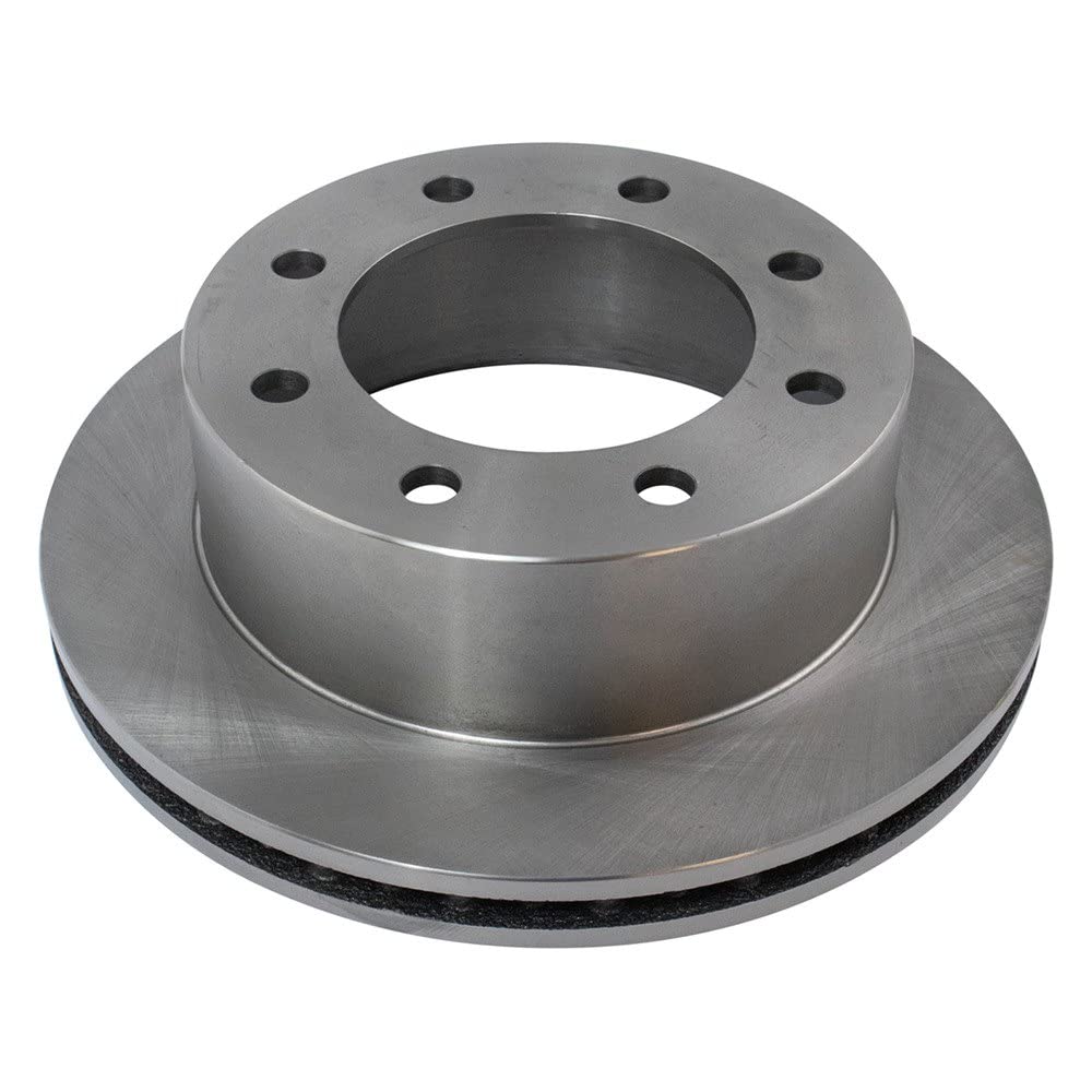 Trq Rear Brake Rotors Set Solid Compatible With 2000-2005 Ford Excursion 1999-2004 F-250 Super Duty F-350 Super Duty