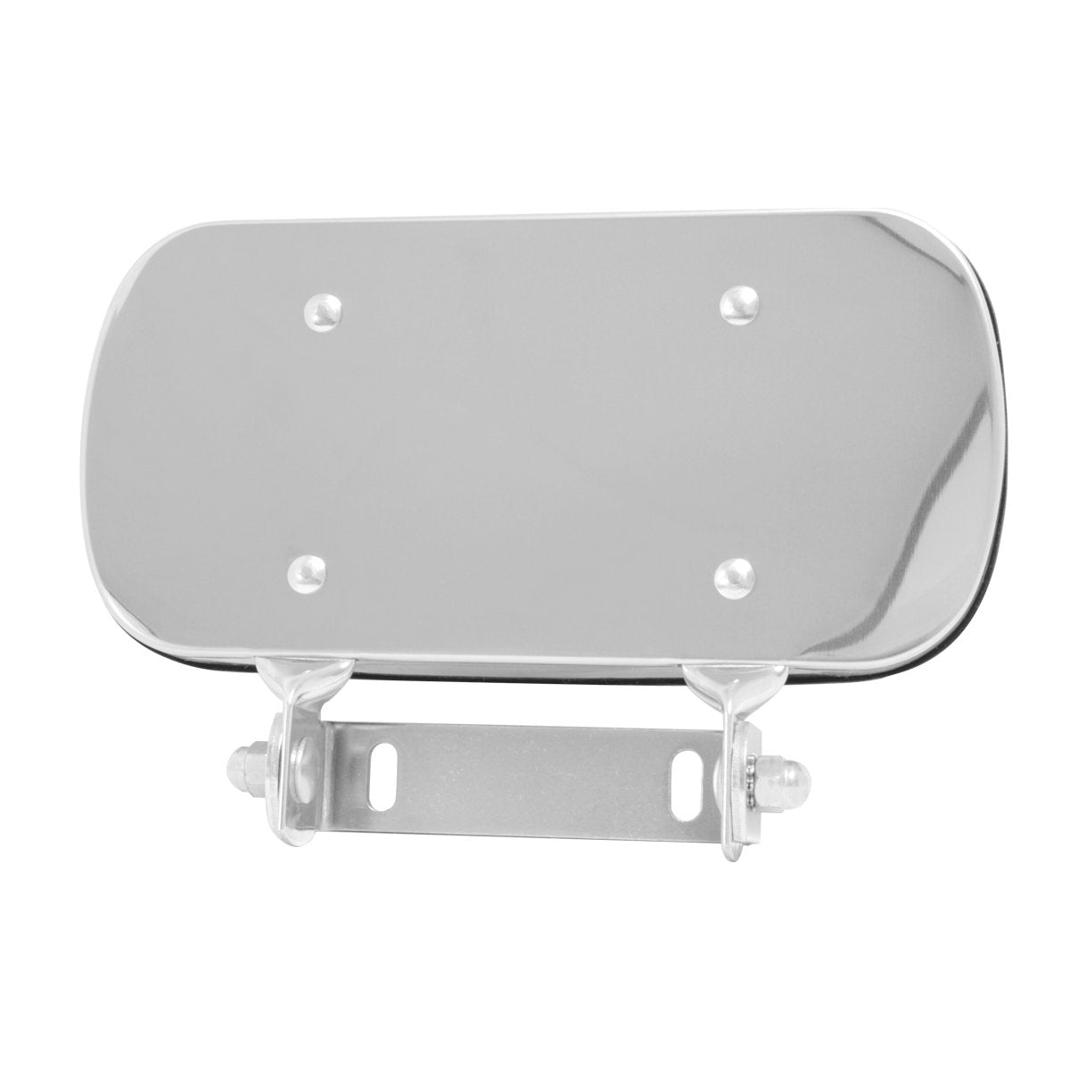 Grand General (33300) 8'' X 4'' Stainless Steel Rectangular Convex Blind Spot Mirror