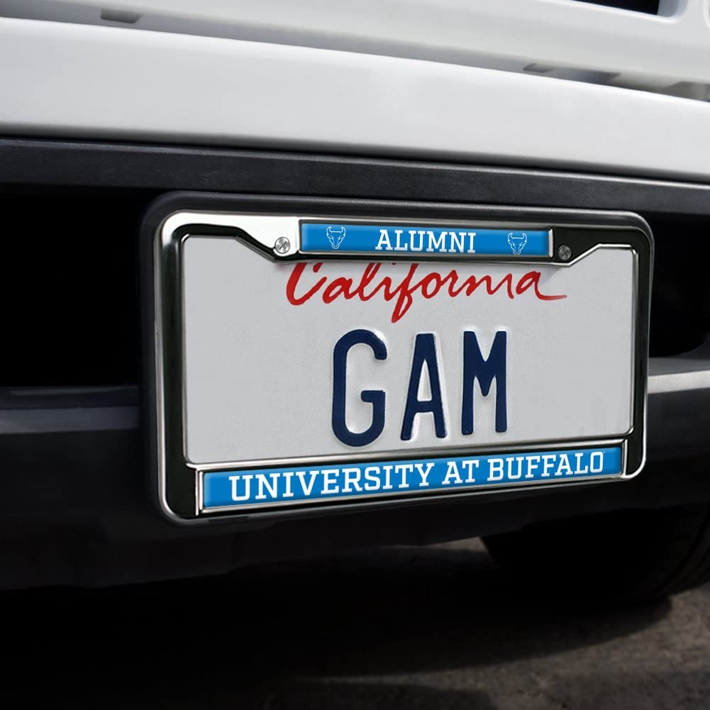University at Buffalo Alumni Logo Full Size Standard License Plate Metal Frame
