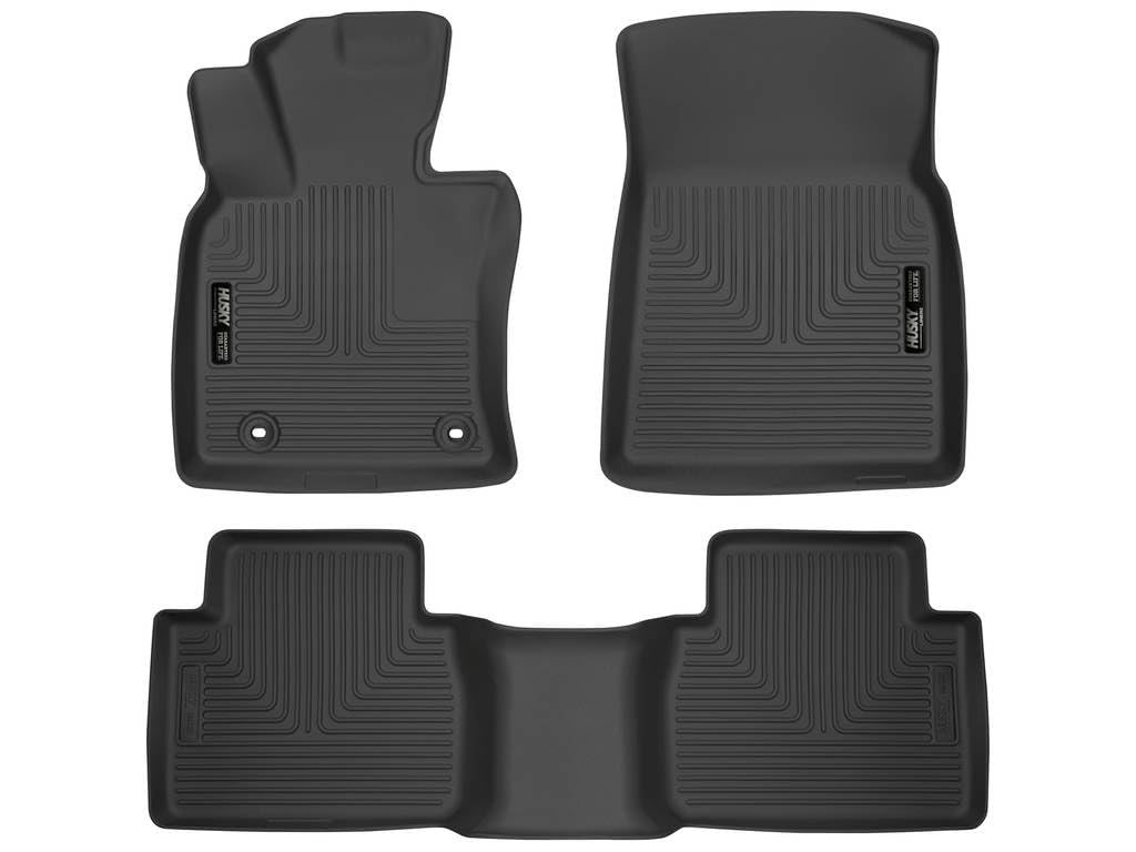 Husky Liners Weatherbeater Floor Mats | Fits 2018 - 2024 Toyota Camry (Front Wheel Drive only) Excludes Hybrid Models | Front & 