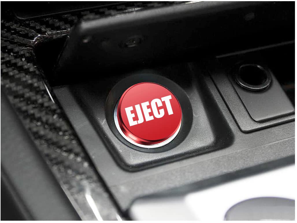 Xjdamz Aluminum Cigarette Lighter Socket Cover Cap. Universal Waterproof Dustproof Plug For Car Power Port Outlet-Red Eject 3Pcs