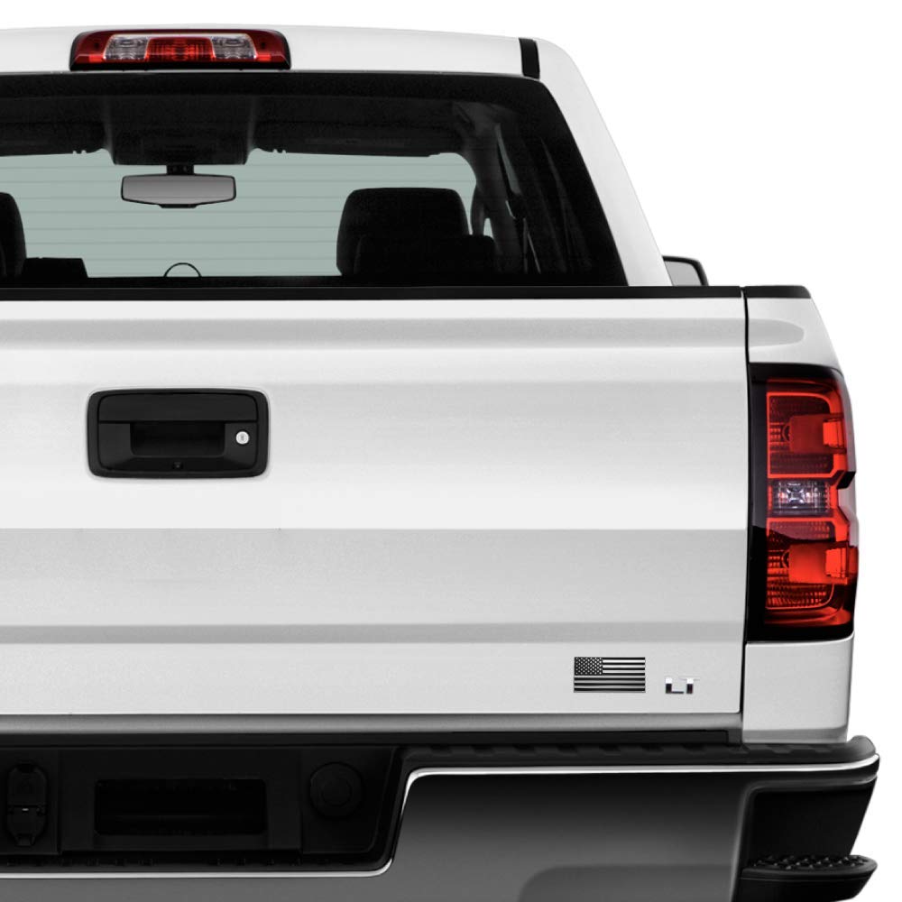 American Flag Metal Decal Auto Emblem