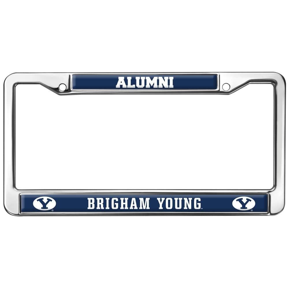 Brigham Young University Alumni Logo Full Size Standard License Plate Metal Frame