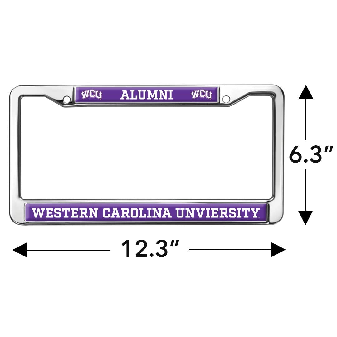GRAPHICS & MORE Western Carolina University Metal License Plate Frame - Full Size, Standard, One Size
