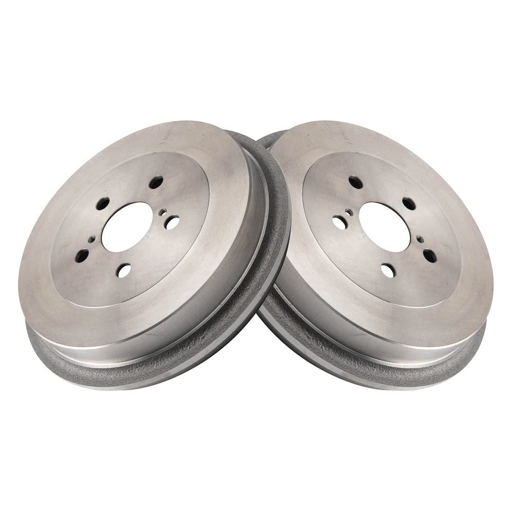 Trq Rear Brake Drum 2 Piece Pair Set Driver & Passenger Compatible With 2009-2019 Toyota Corolla Bd920146 9788R 083-3370 4243102