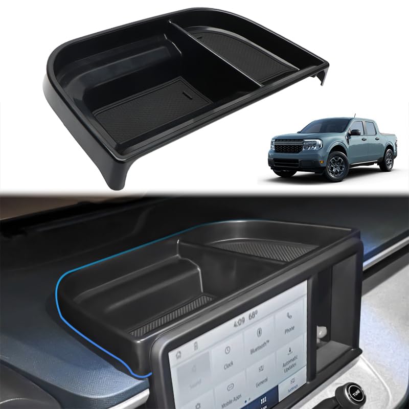 Yibeico Center Console Dash Tray Dashboard Storage Box Organizer Fit For Ford Maverick 2022 2023 2024 Hybrid Xl Xlt Lariat Acces