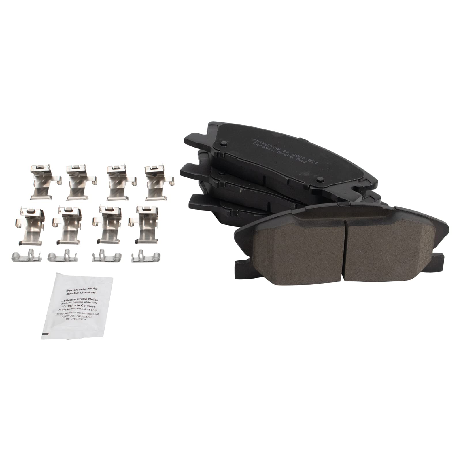 Trq Front Brake Pads Ceramic Compatible With 2014-2020 Dodge Charger