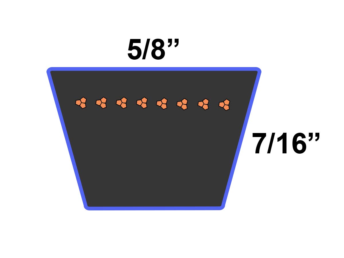 D&D Powerdrive 22432736701 Sears Or Roper Or Ayp Kevlar Replacement Belt, 1 Number Of Band, Aramid