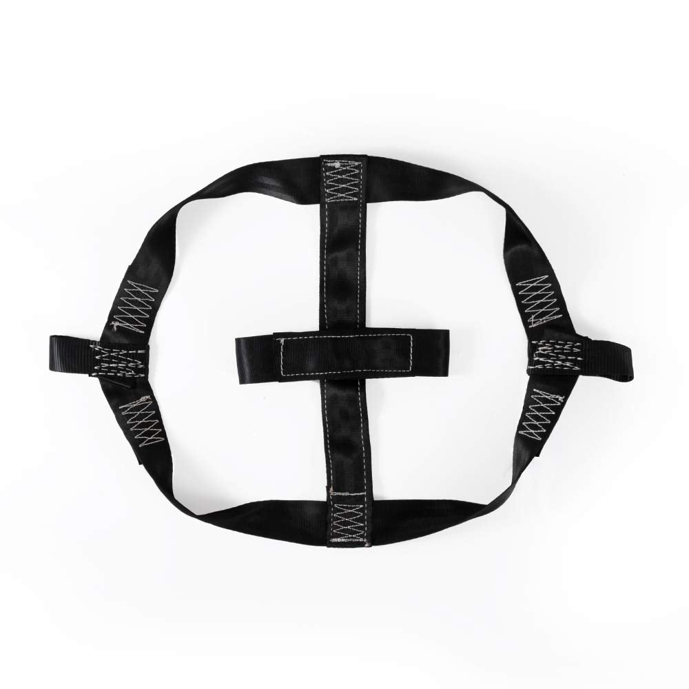 Porotmotor Universal Motorcycle Rear Wheel Tie Down Strap Transport Strap In Black