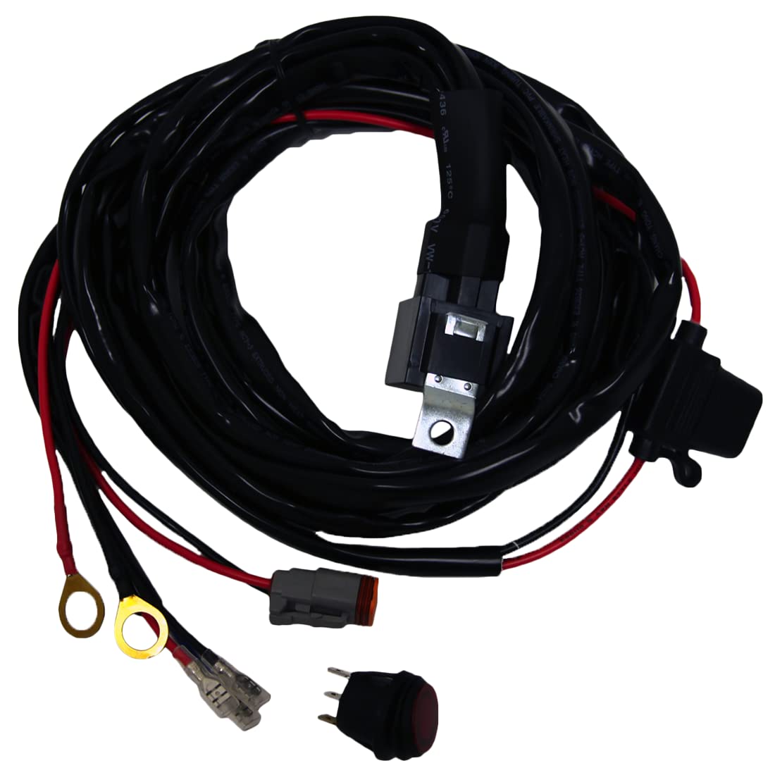 Rigid Industries - 11 Foot Wiring Harness, Fits 10 Inch To 50 Inch Sr Series Pro, Fits 10 Inch To 30 Inch E Series Pro Light Bar