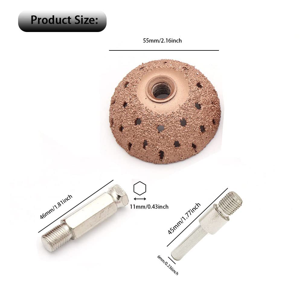 Ausfyyam Tire Wheel Repair Patch Tools Kit Tire Buffer Wheels 55Mm Tungsten Steel Buffing Wheel With Tire Patch Roller Scraping