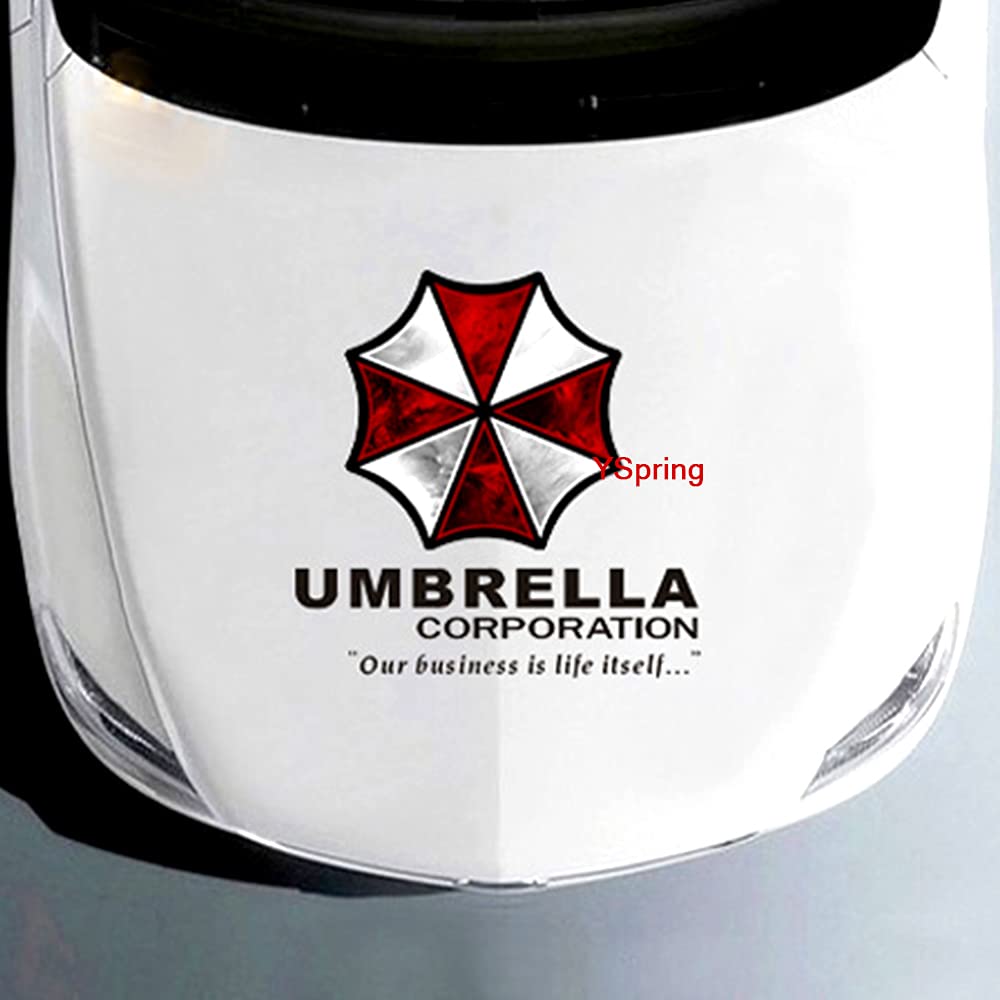 Hinscr Reside Nt Evi L Car Front Cover Decal Umbrella Corporation Logo Sticker Auto Body Vinyl Sticker For Vehicles(Style K - Bl