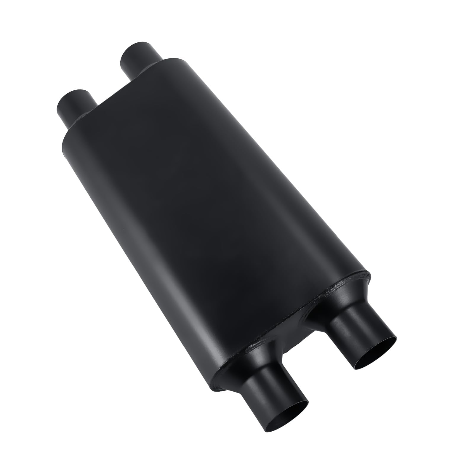 TECTRUC 2.5in Muffler Chamber 80Series 2.5'' Universal Mufflers,Performance Race Exhaust Muffler 2.5 in,Aggressive Sound,Black(2