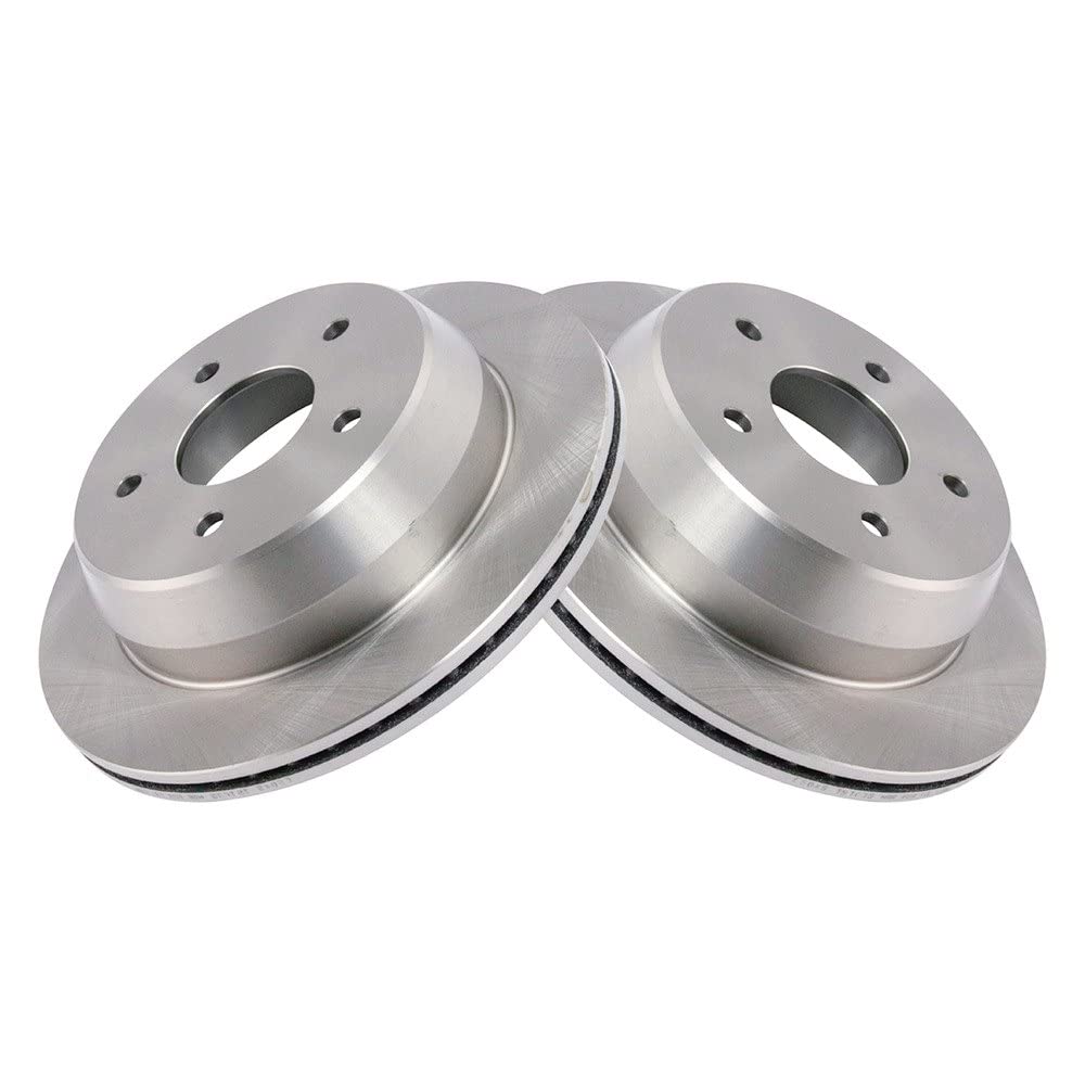 Trq Rear Brake Rotors Set Vented Compatible With 1998-2005 Chevrolet Blazer 1998-2001 Gmc Jimmy