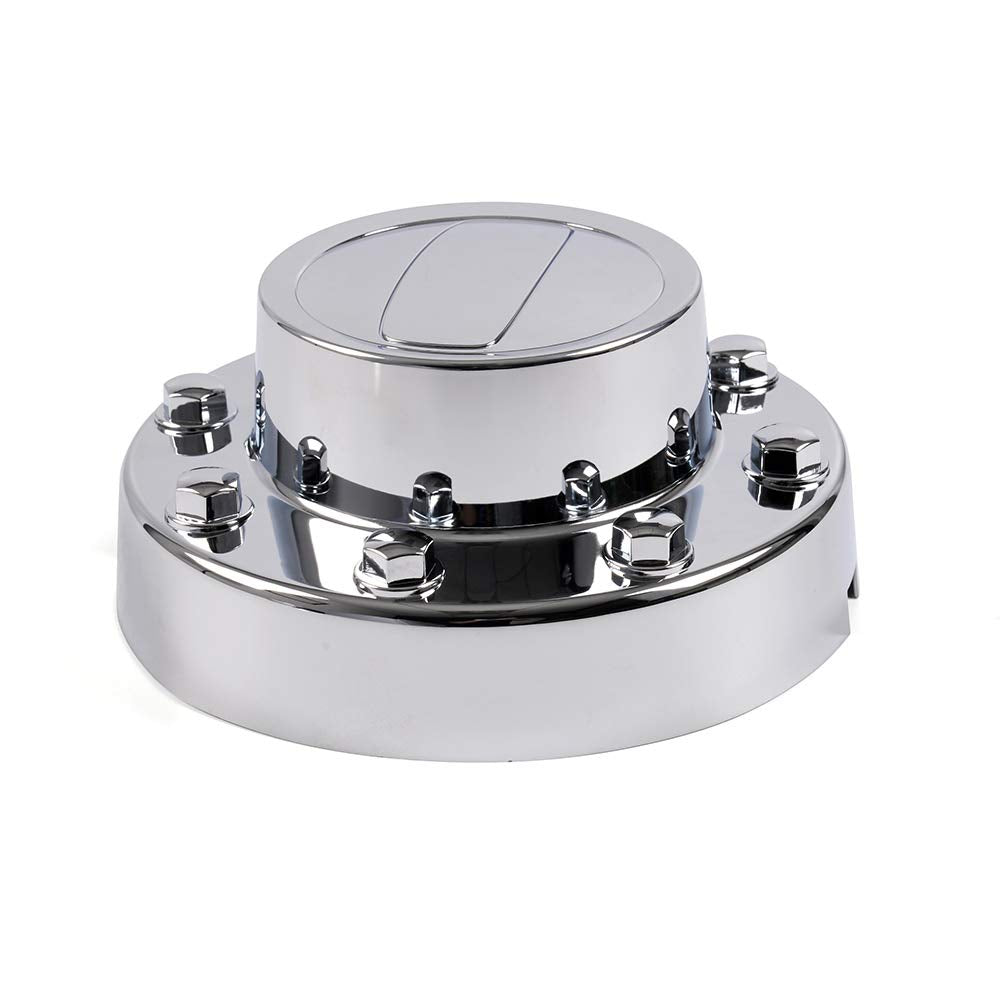 4Pcs/Set Car Center Hubcaps Compatible for Dodge 2011-2016 Ram 3500 1-TON Dually DRW Alcoa Alloy Wheel Chrome Center Caps Front+