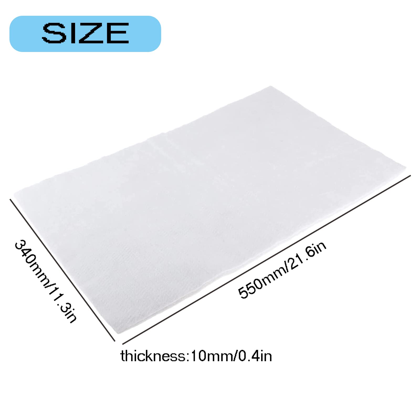 Muffler Mat Muffler Packing Fiberglass Exhaust Muffler Packing Material Universal Muffler Packing For 2-Stroke 4-Stroke Motorcycle Atv Dirt Bike For Exhaust Pipe (Size 0.4 X 21.6 X 11.3 In)