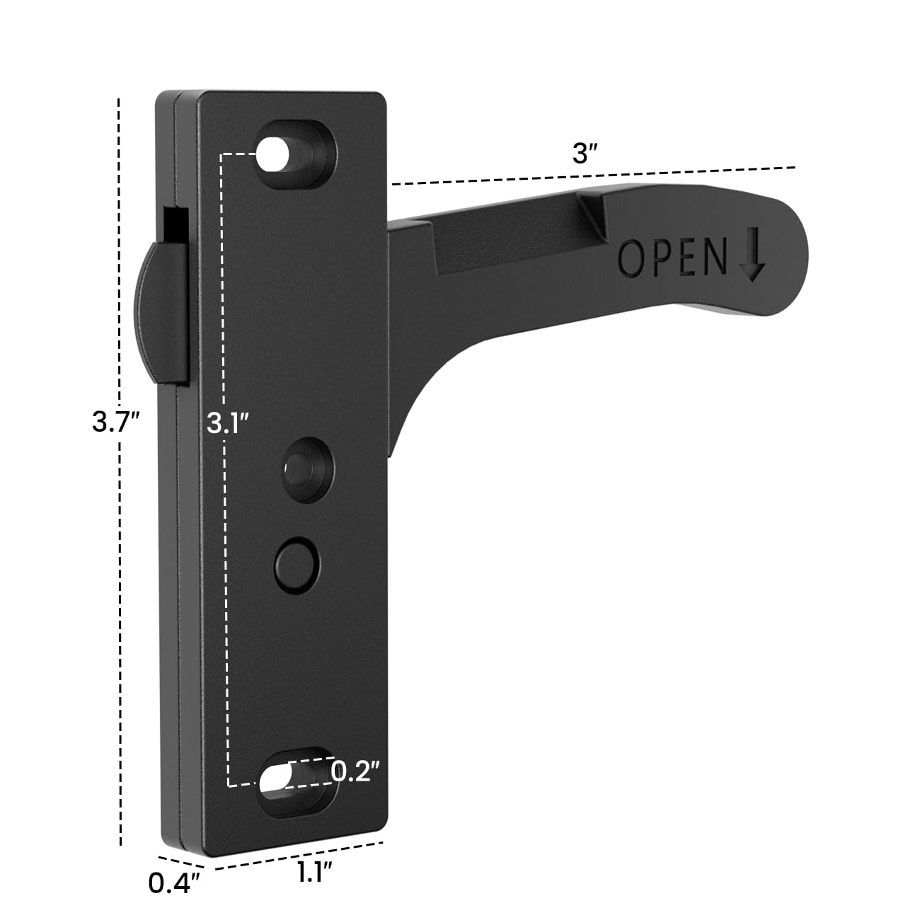 Safoner Aluminum RV Screen Door Latch Right Handle Replacement Kit for Travel Trailer, Camper, Motorhome- RV Accessories for Ins