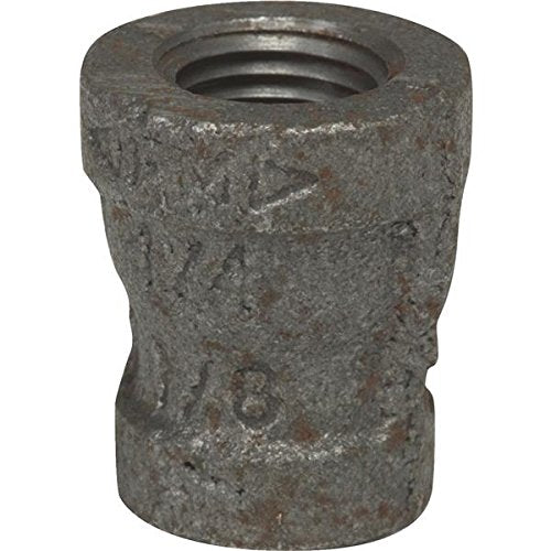 Anvil 1/2 in. FPT x 3/8 in. Dia. FPT Black Malleable Iron Reducing Coupling