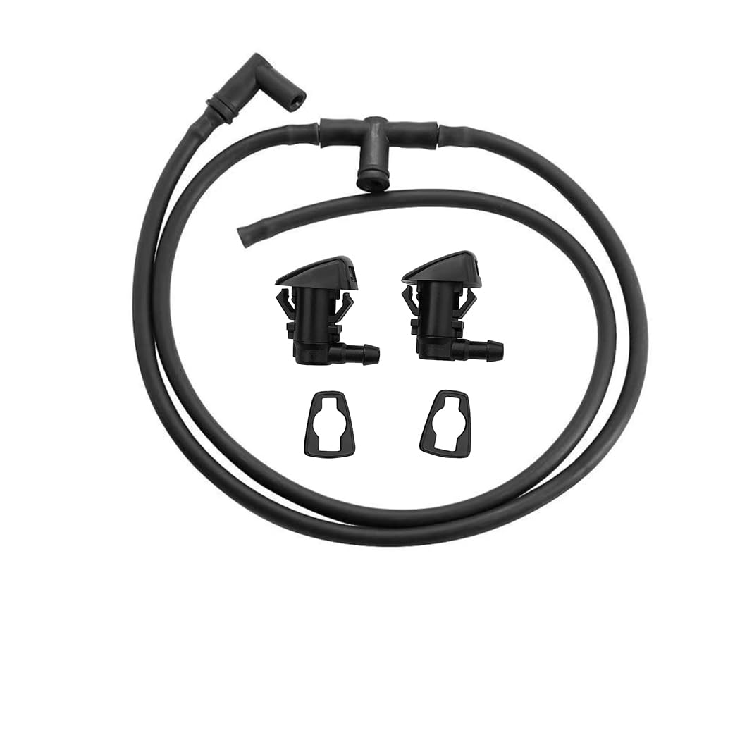 7C3Z-17K605-A Wiper Fluid Nozzle Hose Kit Fit for 2008 2009 2010 Ford Super Duty F-250 F-350 F-450 F-550 Windshield Washer Jet N