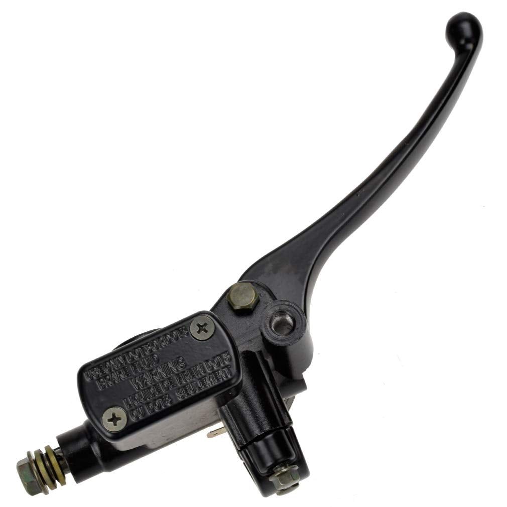 HIAORS Front Right Brake Master Cylinder Lever Pump with 8mm Mirror Hole for GY6 50cc 125cc 150cc 250cc Peace Wolf Islander Tomo